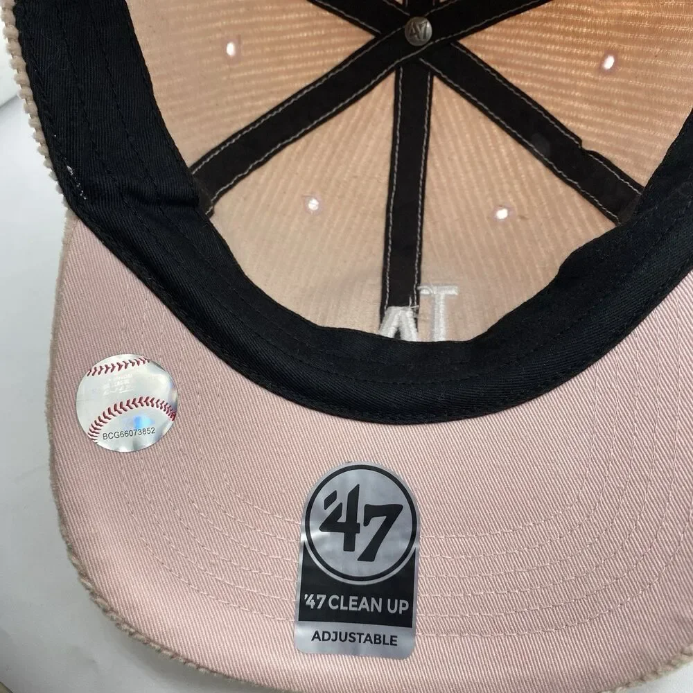 Los Angeles Dodgers Hat 47 Brand Pink Corduroy Clean Up Baseball OSFA MLB NWT
